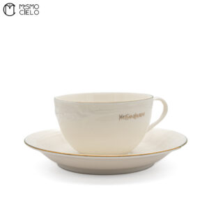 YSL 10 piece White Tea Cup set