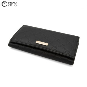 GUCCI Guccissima Bi-Fold Long Wallet