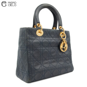 CHRISTIAN DIOR Lady Dior Matt Black Fair Grade
