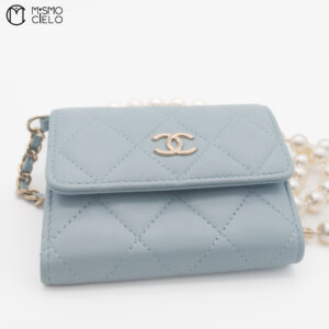 CHANEL Matelasse Lambskin Pearl Chain #