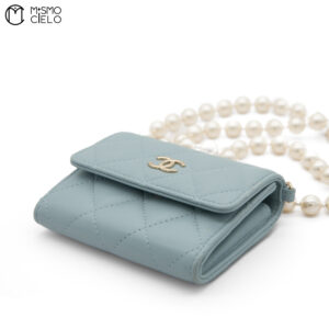 CHANEL Matelasse Lambskin Pearl Chain #
