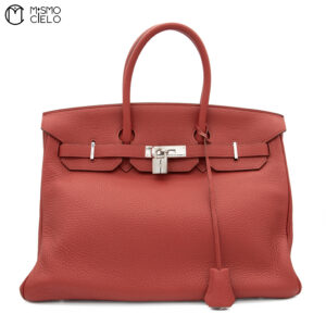 HERMES Authenticated Birkin 35 Rouge Handbag