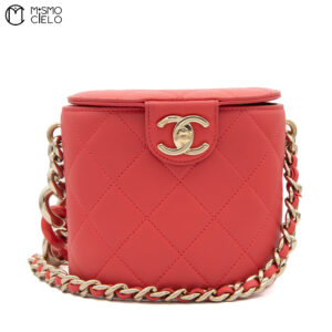 CHANEL Matelasse Leather Vanity Shoulder Bag #