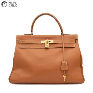 HERMES Authenticated Kelly 35  Brown 2 Way Shoulder Bag
