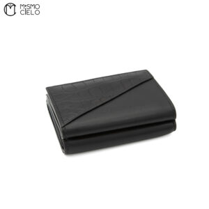 BOTTEGA VENETA Crocodile Leather Compact Wallet