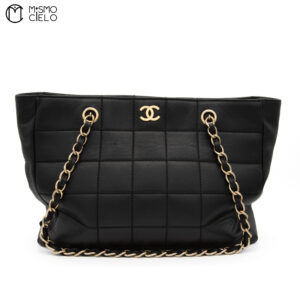 CHANEL Chocobar Rum chain Tote Bag *