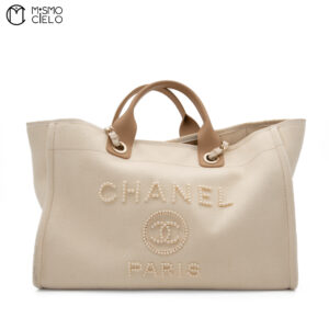CHANEL Deauville Tote Bag ^#
