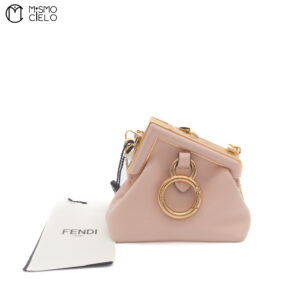FENDI First Pink Charm Nano Bag ^