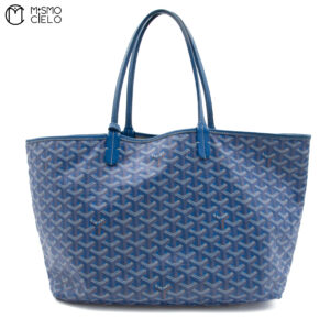 GOYARD Saint Louis PM Blue Tote bag with Pouch