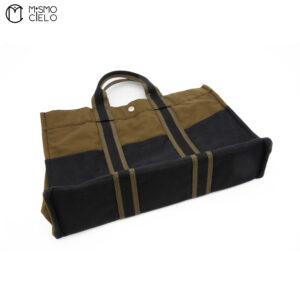 HERMES Fourre -Toet  Bag Khaki Canvas