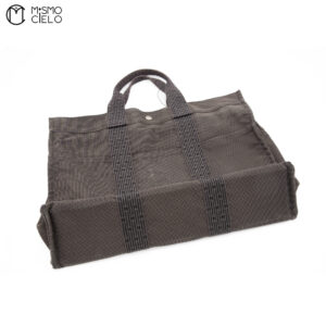 HERMES Fourre -Toet MM Tote Grey and Green