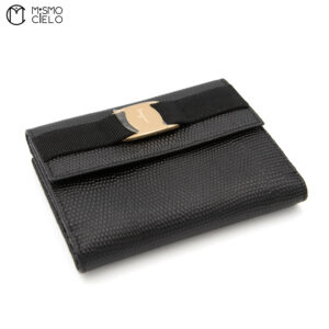 FERRAGAMO Vara Lizard Tri-fold Wallet *