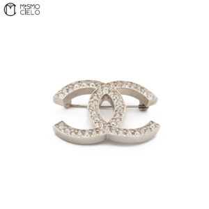 CHANEL Coco Mark Rhinestone Brooch 13P