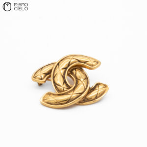 CHANEL * Gold Coco Brooch