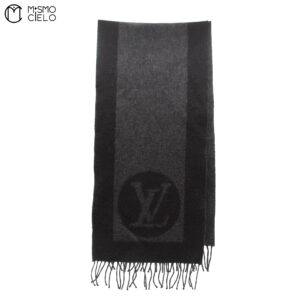 LOUIS VUITTON Scarf Cashmere Blend Black *