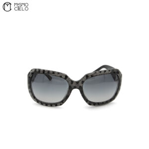CHANEL Black and White Pattern Sunglasses *