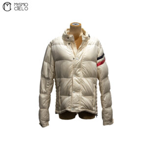 MONCLER White Down Jacket Size 2