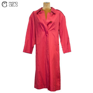 BURBERRY Fuchsia  Trench Coat White London Label Size 7 AR  XL