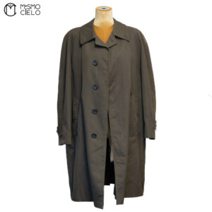BURBERRY Khaki Long Coat Blue London Label Size L