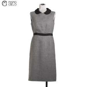PRADA Grey Sleeveless Dress Size S