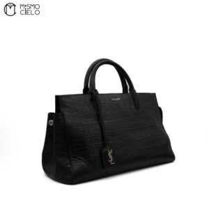 YVES SAINT LAURENT Crocodile Rive Gauche 2Way Shoulder Bag