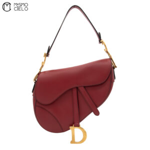 CHRISTIAN DIOR Large Saddlebag Leather Handbag