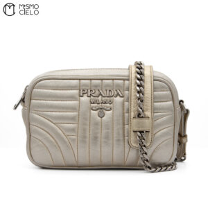 PRADA Cross Body Silver Handbag