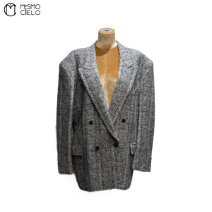 CHRISTIAN DIOR Grey Tweed Jacket Size M