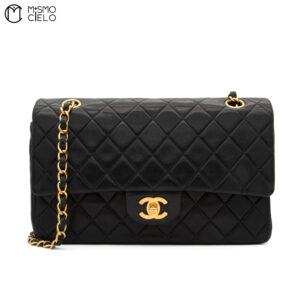 CHANEL W Flap 25 Lamb chain Shoulder Bag 6th Series * #
