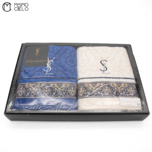 YVES SAINT LAURENT Towel Set, Unused White White