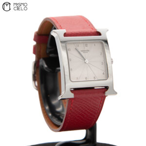 HERMES HH1.510SS H Watch Leather Belt *