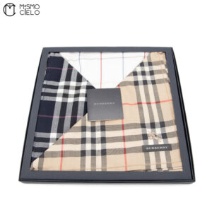 BURBERRY Three Matching Hankerchiefs *