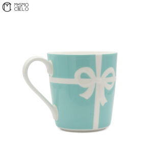 TIFFANY Pair Blue Cup with Bow *