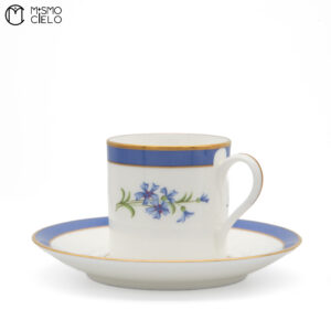 TIFFANY Pair Floral Cup and Saucer *