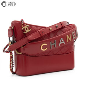 CHANEL Gabrielle De Leather Chain Shoulder Bag ^*#