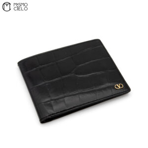 VALENTINO Garavani Crocodile Embossed Wallet