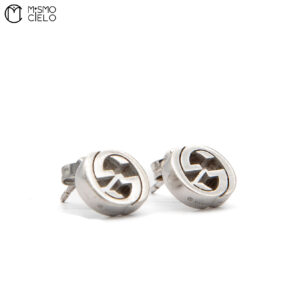 GUCCI Interlocking 3.6g Silver Earrings