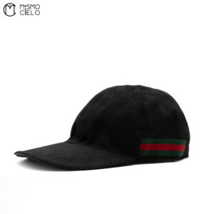 GUCCI Black Canvas 601564 Baseball Cap XL