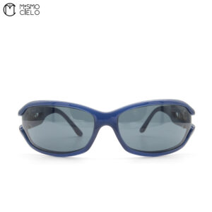 CHANEL Dark Blue Vintage logo Sunglasses *