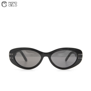 CHRISTIAN DIOR Signature B8U Black Oval Sunglasses *