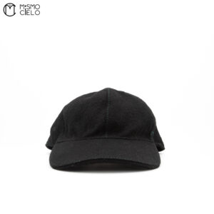 GUCCI Black Interlocking GG Wool Baseball Cap Size S