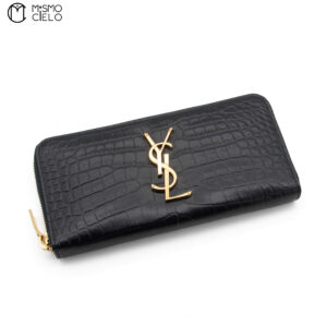 YSL Crocodile Embossed Long Cassandra Wallet *^