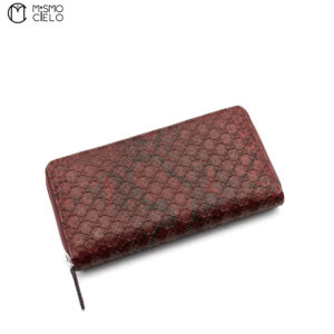 GUCCI Maroon Python Print Wallet * ^