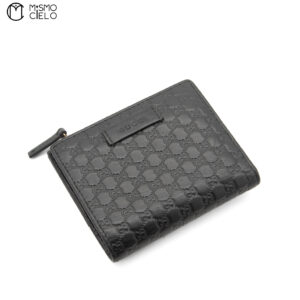 GUCCI Guccissima black wallet * ^