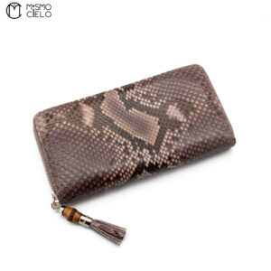 GUCCI Bamboo Python Zip Wallet *^