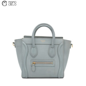 CELINE Sage Grey Nano Luggage Bag ^