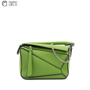 LOEWE Green Nano Puzzle Shoulder Bag