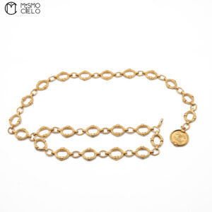 CHANEL Coco Mark Big Chain Belt 25 96 cm *
