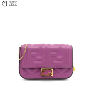 FENDI Fuscia  Zucca Nano Bucket  Shoulder Bag *