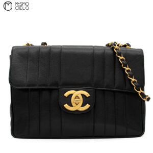 CHANEL Caviar Skin Mademoiselle Deca Coco Chain Shoulder Bag #